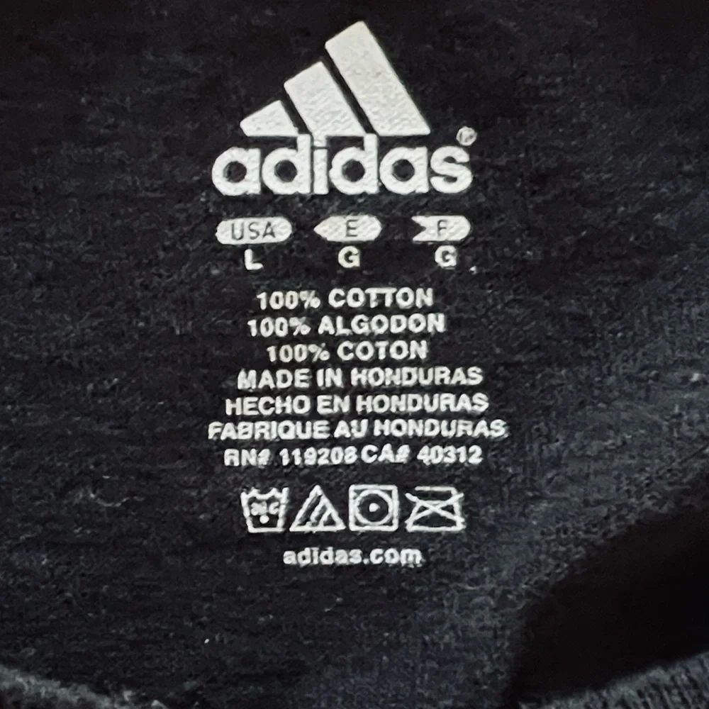 Adidas Basketball Black Heat Graphic Tee Size L